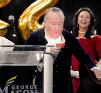 Birthday celebration of George Mason hosted by student media