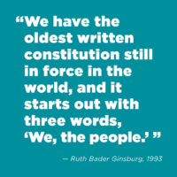 Ruth Bader Ginsberg quote on constitution